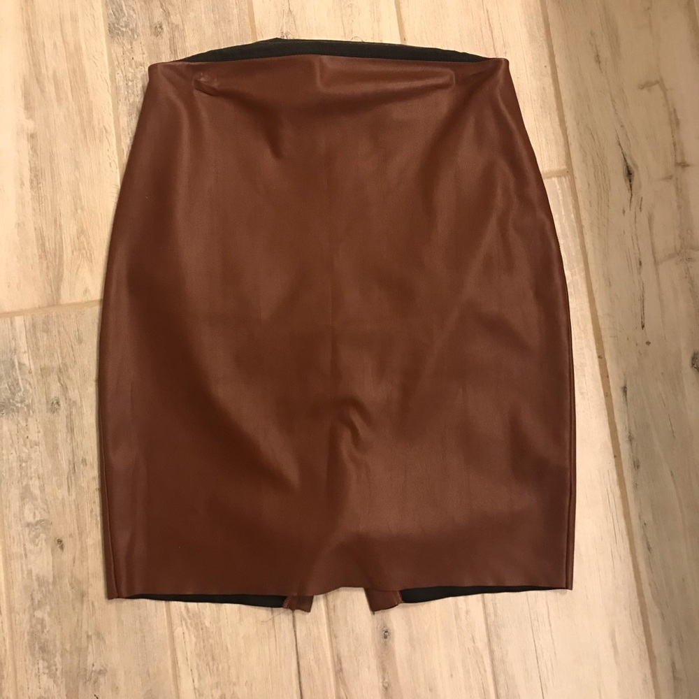Express Faux Leather Pencil Skirt.